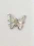  Nail Charm Silver Butterfly Big 