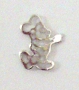  Nail Charm Silver Mickey Mouse 