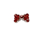  Nail Gem Bow Red Stones Medium 