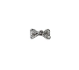  Nail Gem Bow Silver 3 Stones Small 