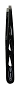  Tweezer Slanted Teardrop Black 