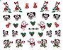  Sticker 3D Xmas Mickey & Pooh 