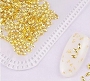  Metal Rivets Petal Gold Pack 