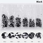  Rhinestones Multi Sz Black 1770/Pack 