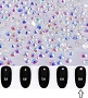  Rhinestones SS8 White AB 1440/Pack 