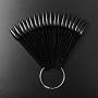  Display Ring Stiletto Black 50pcs/Set 