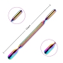  Rainbow Dual Cuticle Pusher 