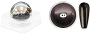  Aora Chrome Metal M2 Black 1 g 