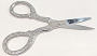  Scissors Straight Silver 3.5" 