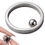  Cat Eye Magnet Ring w/ Bead 