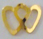  Nail Charm Gold 2 Hearts Side 