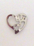  Nail Charm Silver Heart 