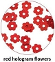  Art Club Holo Flowers Red 