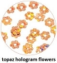 Art Club Holo Flowers Topaz 