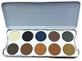  Kryolan Eye Shadow 10 Shading Palette 