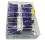  Large Glitter Tips 8 Purple 110/Box 