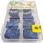  Large Glitter Tips 12 Navy 110/Box 