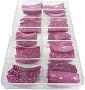  Large Glitter Tips 17 Fuschia 110/Box 