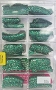  Glitter Nail Tips Mint Green 100/Box 