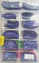  Glitter Nail Tips Dark Purple 100/Box 