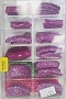  Glitter Nail Tips Amethyst 100/Box 