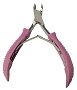  Cuticle Nipper Pink 4" 