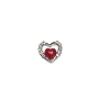  Nail Gem Heart Red in Heart Medium 