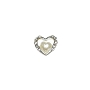  Nail Gem Heart w/ White Heart Large 