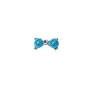  Nail Gem Bow Blue Bead Medium 