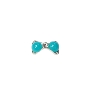  Nail Gem Bow Turquoise Big Bead XLarge 