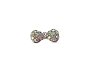  Nail Gem Bow AB Rounded Stones Medium 