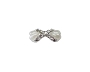  Nail Gem Bow White Heart Beads Medium 