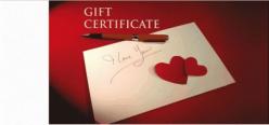  Gift Certificate Red I Love You 