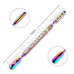  Rainbow Dual Cuticle Pusher 