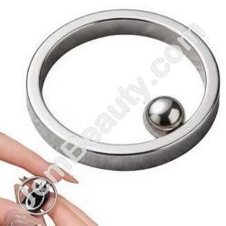  Cat Eye Magnet Ring w/ Bead 