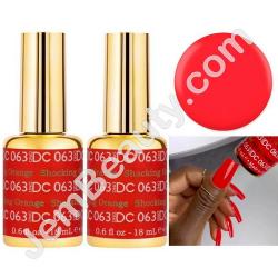  Gel DC 063 Shocking Orange x2 2 Gel Combo 