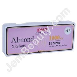  DND Gel Tips Almond XShort 16 1000pcs/Box 