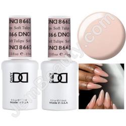  Gel DND 866 Soft Tulips x2 2 Gel Combo 