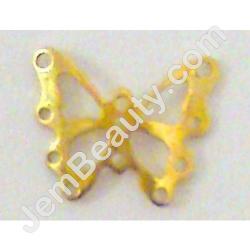  Nail Charm Gold Butterfly Big 