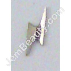  Nail Charm Silver Bolt 