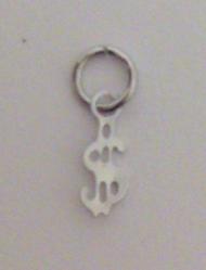  Nail Ring Silver Dollar Sign 